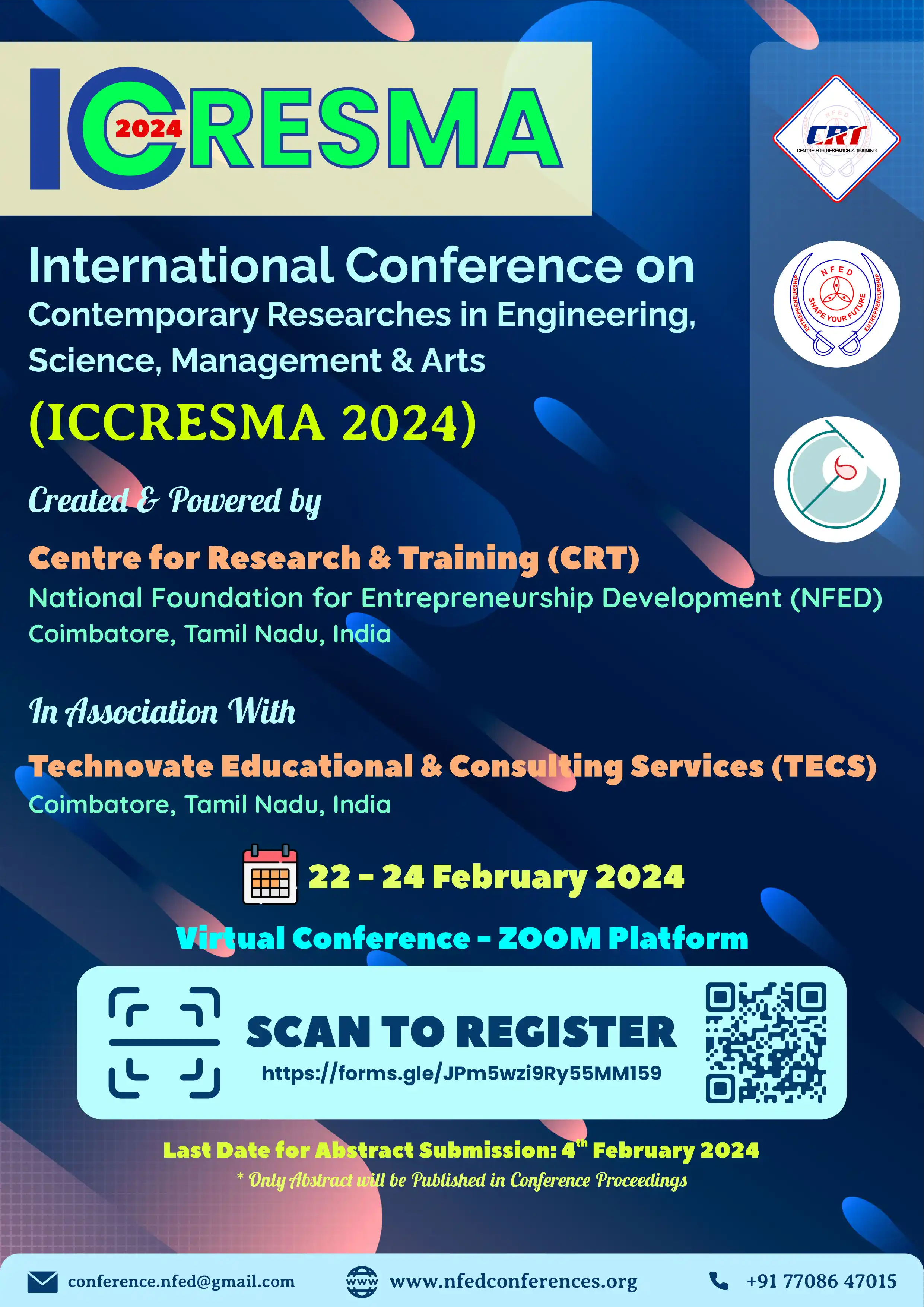 ICCRESMA 2024 NFED Conferences